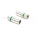 RG6SV5C2V-G 5C皺縮式接頭 綠色鳳梨接頭 皺縮 推入式RG6 5C2V 數位天線第四台CATV 衛星BS.CS 防洩鳳梨雙鋁雙網線用接頭